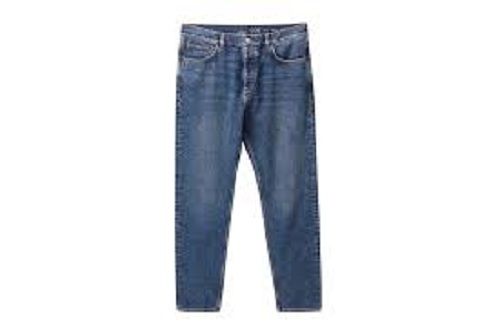 Washable Washed Technics Blue Denim Jeans For Men