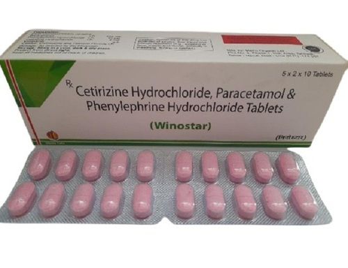 Winostar Cetirizine Tablet 5 X 2 X 10 Pack Size General Medicines