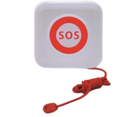 Red And White 120 Volt Abs Plastic Body Waterproof Sos Nurse Call System Button