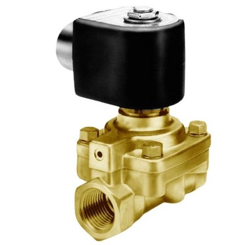 14X10X8 Cm Two Way High Pressure Bar Electric Brass Solenoid Valve Application: Air