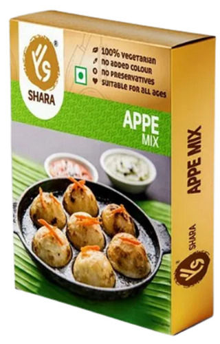 200 Gram Pack 100% Vegetarian Instant Appe Mix For Indian Fast Food With 6 Months Shelf Life Pack Size: 280 Gms