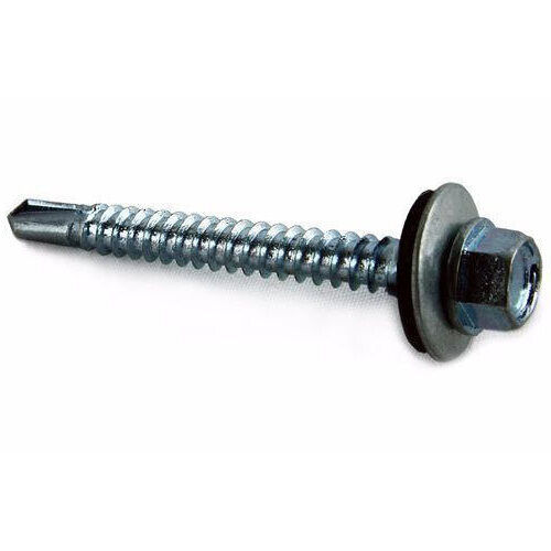 Silver 3.1X0.2 Inches Galvanized Stainless Steel Self Drilling Screw