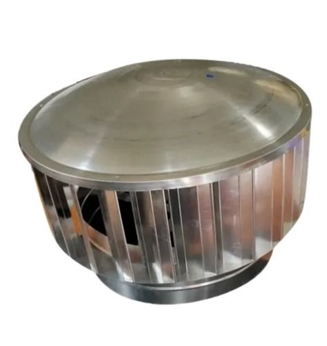 Silver 4 Kilogram 24 Inch Round Portable Aluminum Roof Turbo Ventilator