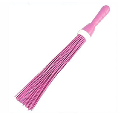 Pink Plastic And Fiber Floor Broom For Floor Cleaning