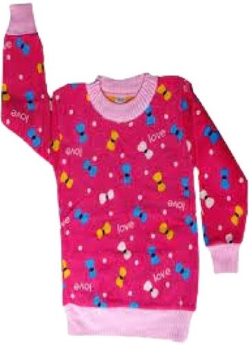 Kids Printed Full Sleeves Round Neck Woolen T Shirt Age Group: 10 - 16