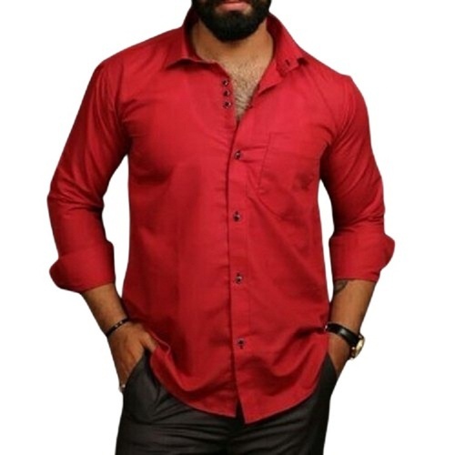 Cotton Casual Wear Full Sleeves Shirt - Sizes S, M, L, XL | Breathable, Washable, Stylish Red and Yellow Plaid Design