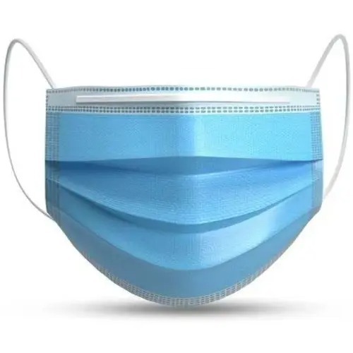 नॉन वोवन सिंगल यूज़ 3 प्लाई फेस मास्क धूल और वायरस से बचाता है