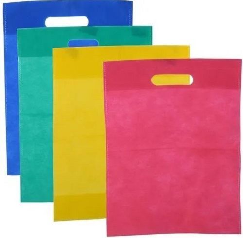 Patch Handel Plain D Cut Non Woven Bags For Shopping