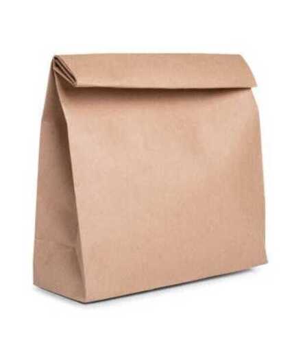 1-2 Kg Storage Capacity Plain Brown Kraft Paper Packaging Sack