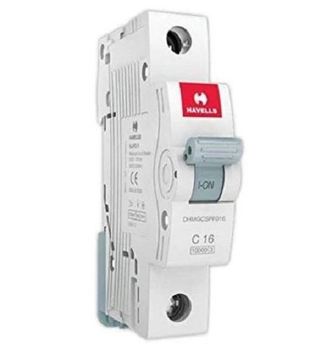 White And Silver 150 Gram Wall Mounted Single Phase Havells Mcb