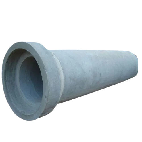 Grey 150 Mm 6 Meter Round Rcc Hume Pipe For Underground Water And Sewage Supply