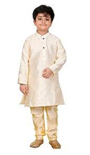 Casual Wear Round Neck Long Sleeve Plain Satin Polyester Kurta Pajama - Satin Polyester M Size Golden Color | Breathable Cool Dry No Fade Washable