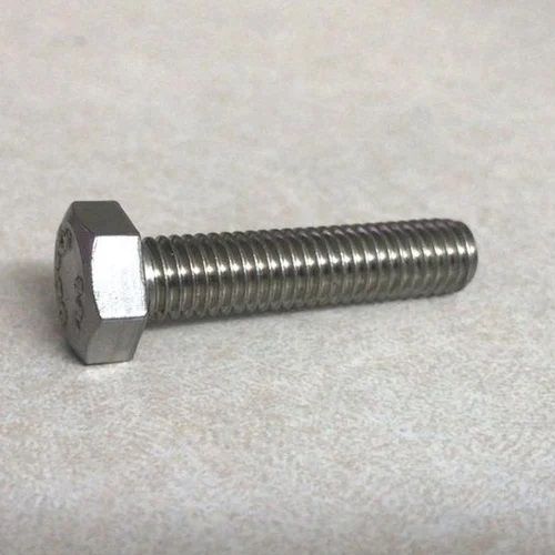 Corrosion Resistant Polished Stainless Steel Hexagonal Head Bolt For Industrial Usage