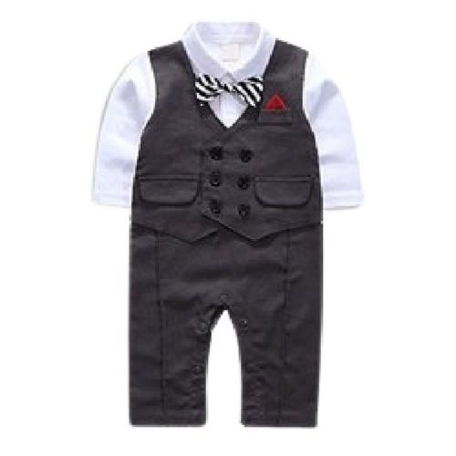 Jeans Kid Plain Pattern Attractive Party Wear Durable Ribbon Cotton Baby Suit