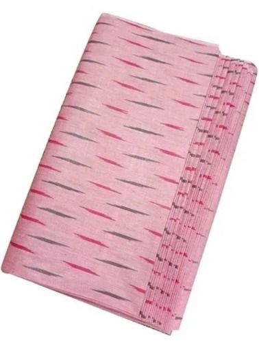 Pink Light Weight And Washable No Fade Soft Printed Ikat Fabric