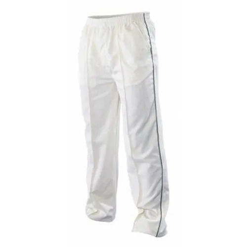Off White Polyester Semi Narrow Regular Cricket Pants