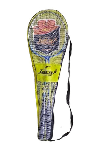 आउटडोर खेलने के लिए नीला पोर्टेबल और हल्के वज़न का कार्बन फ़ैब्रिक बैडमिंटन रैकेट