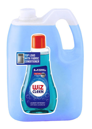 Aqua Blue Wiz Cleen 2 In1 Top Load Laundry Detergent With Fabric Conditioner - 5L Refill Can