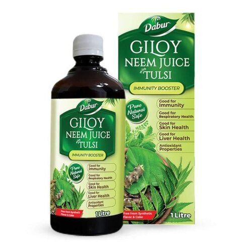 1 Liter Dabur Giloy Neem Juice Tulsi Immunity Booster Liquid