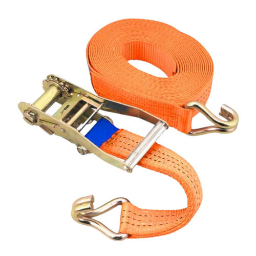 Durable 8 Meter 25 Mm Thick Plain Polyester Ratchet Lashing Belt For Loading And Shipping