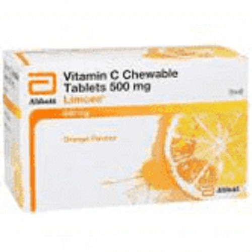 Limcee Chewable Orange Flavor 500 Mg 15 Tablets