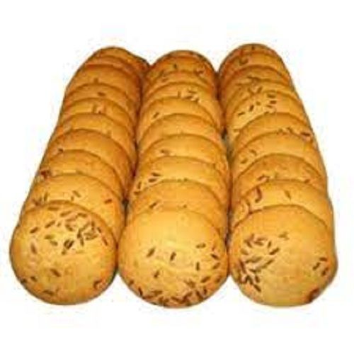 2% Fat Content Crispy And Testy Round Shape Jeera Biscuit
