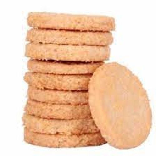 7% Fat Content Round Shape Crispy And Testy Coconut Biscuits Fat Content (%): 7 Percentage ( % )