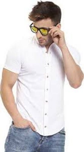 Casual Wear Regular Fit Half Sleeve Plain Breathable Cotton Mens Shirt Chest Size: 36 Inches