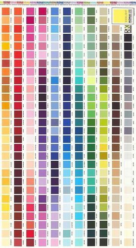 Color Shade Card –