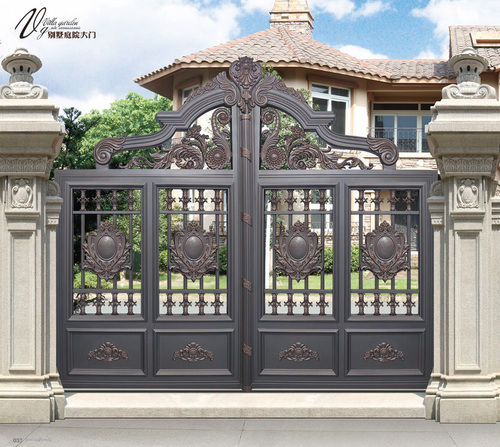 Modern Swing Boundary Iron Gate For College, Home And Hotel Use