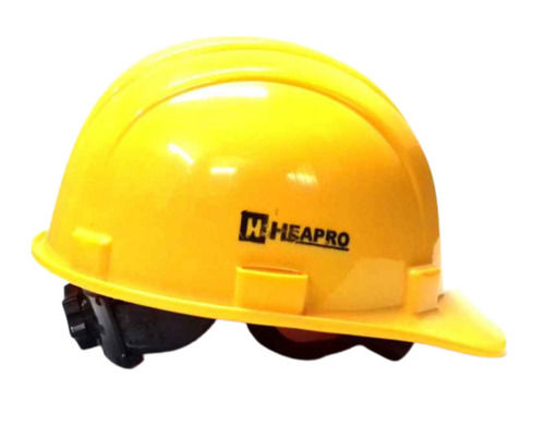 Yellow Unbreakable Hdpe Plastic Half Face Safety Helmet For Unisex