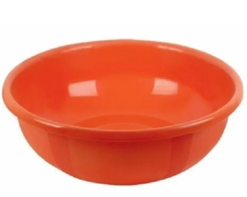 100 Gram Portable And Durable Round Polished Finish PVC Ghamela - Orange Color, Lightweight Design, Easy to Clean, Various Sizes Available