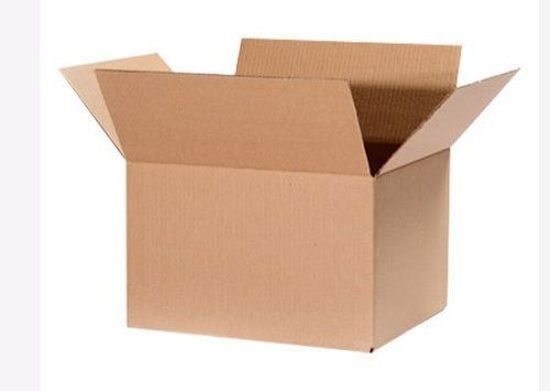 Plane 10X10X12 Size Plain Brown Corrugated Packing Box For Candy And Cd/Vcd/Dvd