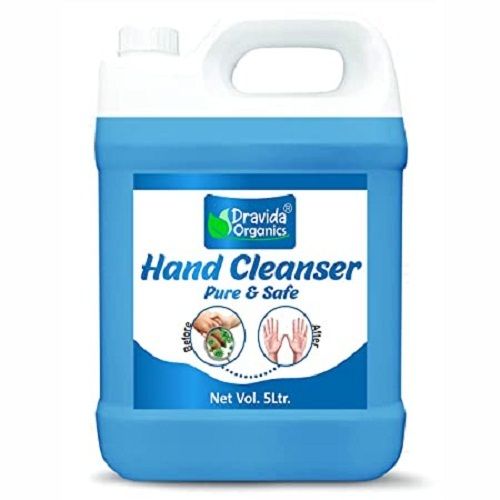 Blue 5 Liter Size Hand Sanitizer For Hand Cleaning Use