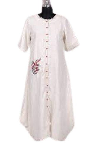 Ladies Casual Wear 3-4th Sleeve Embroidered Modern Kurti