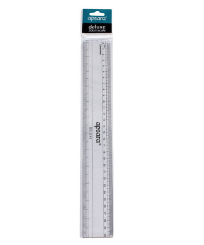 Lightweight And Durable Plastic Rectangular 30 Cm Scale For Measurement Size: 30Cm