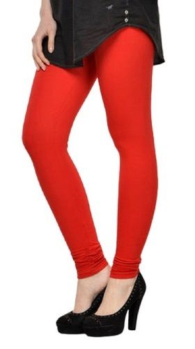 Cotton Plain Red Color Girls Leggings at Rs 100 in Tiruppur