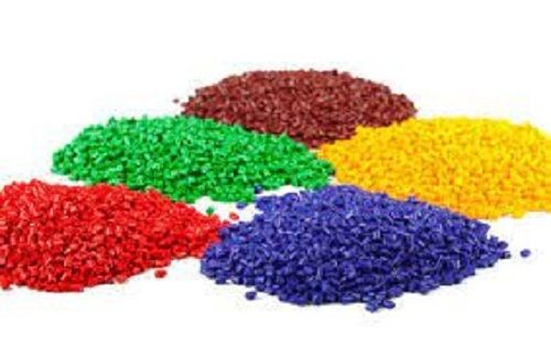 Recyclable Acid Resistant Solid Form Plastic Multi-Color Polymer Granules