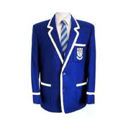 Woolen Fabric Plain Dyed Secondary School Blazers For School