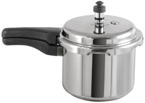 5 Mm 5 Litres Capacity Thick Aluminium Polished Glossy Pressure Cooker For Kitchen