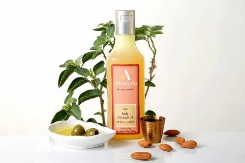 Almond And Olive Extract Body Massage Oil For Dry Skin Use