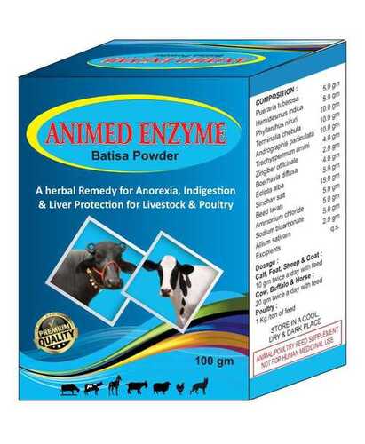 Animed Enzyme Batisa Powder For Animals, 100 Gram Pack General Medicines