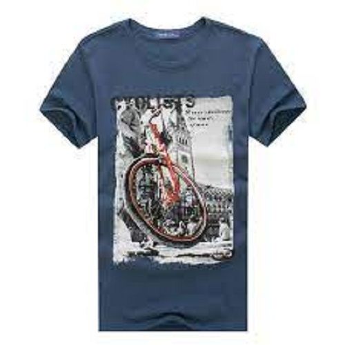  कैज़ुअल प्रिंटेड पैटर्न प्योर कॉटन मटेरियल हाफ स्लीव पुरुषों की टी शर्ट