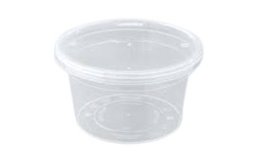 Eco Friendly Round Shape White Plastic Food Container Capacity: 500 Milliliter (Ml)