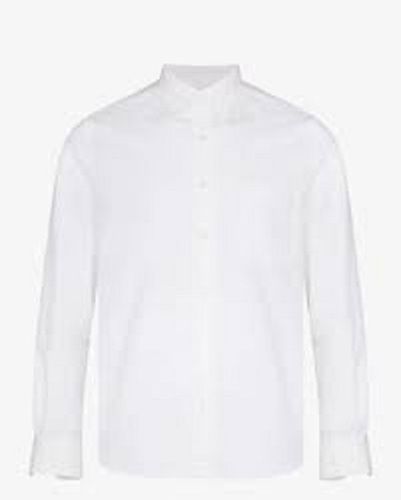 Full Sleeves Pure Cotton Material Plain Pattern Men'S Shirts Chest Size: 42-44 Inches