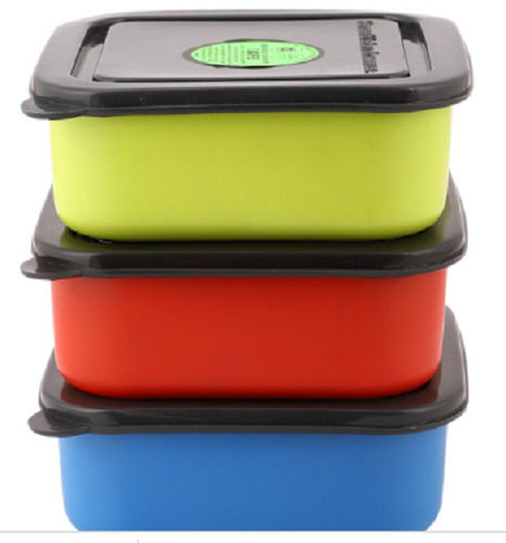 Light Weight And Easy To Carry Rectangular Lunch Box Set