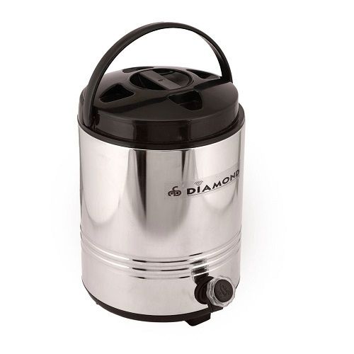 Black Portable Diamond Stainless Steel Thermally Insulated Water Jugs