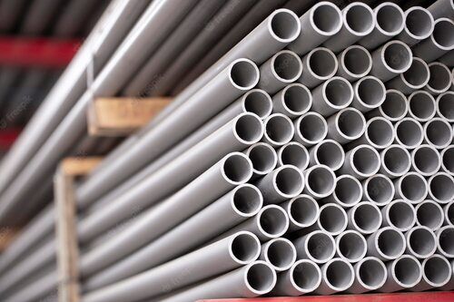 Grey And White Round Shape 15-100 Mm Upvc Pipe For Plumbing Use