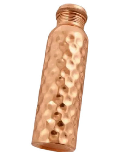 1000 Ml Capacity Copper Hammered Bottle With Screw Cap