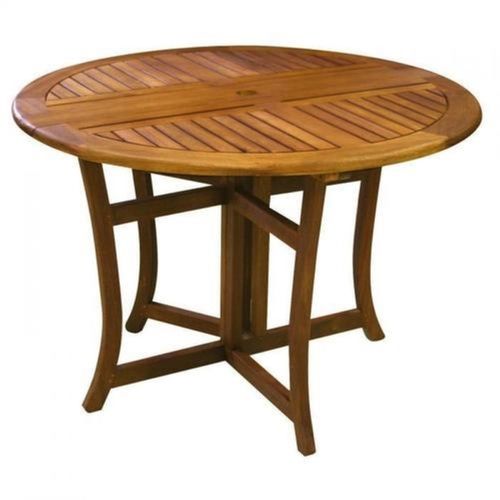 43X43X29 Inches Round Handmade Carpentered Modern Indian Style Wooden Centre Table No Assembly Required